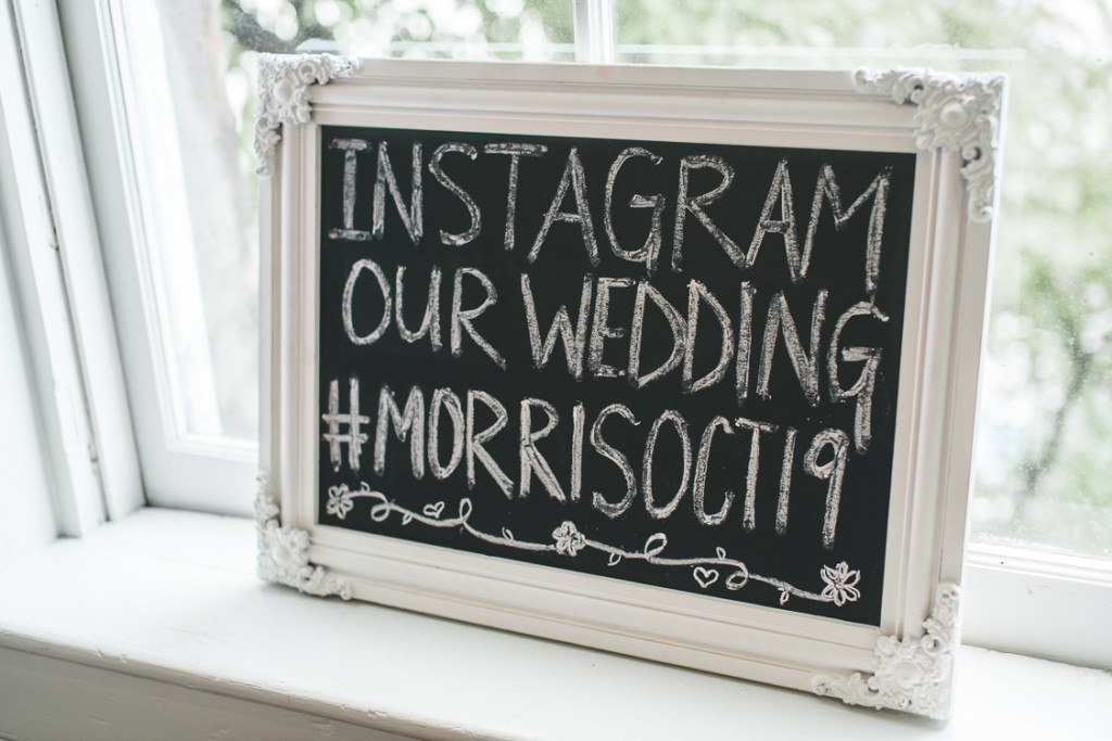 Instagram hashtag for Lauren & Josh's wedding